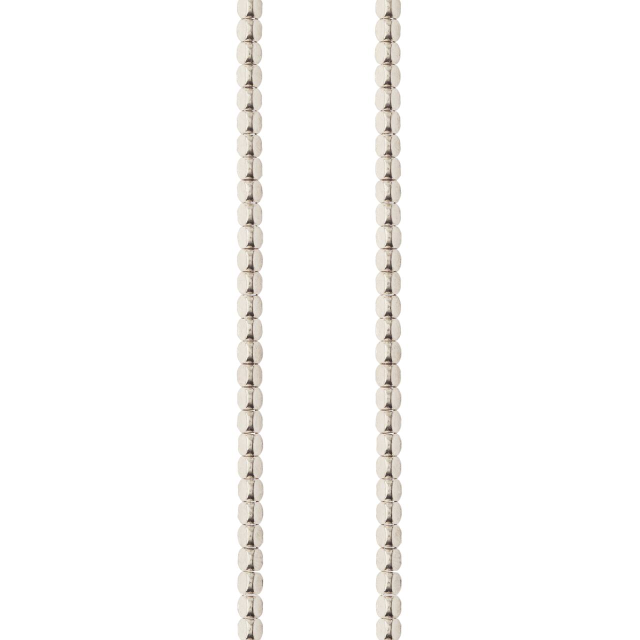 12 Pack: Rhodium Metal Irregular Shape Beads, 3mm by Bead Landing™